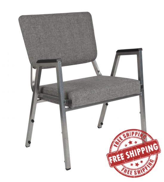 Flash Furniture XU-DG-60443-670-2-GY-GG HERCULES Series 1500 lb. Rated Gray Antimicrobial Fabric Bariatric Medical Reception Arm Chair with 3/4 Panel Back Flash Furniture XU-DG-60443-670-2-GY-GG HERCULES Series 1500 lb. Rated Gray Antimicrobial Fabric Bariatric Medical Reception Arm Chair with 3/4 Panel Back